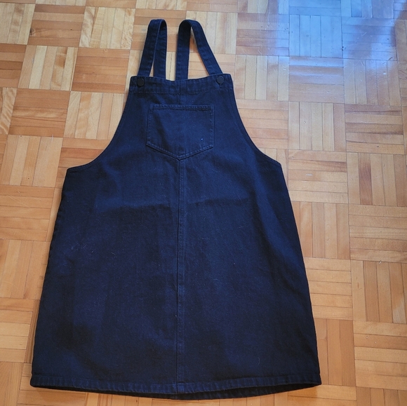 twik Pants - Twick Dark Denim Overall Dress